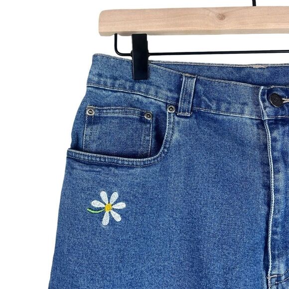 Vintage Quacker Factory Daisy Embriodered Straight Leg 14 - Picture 3 of 7